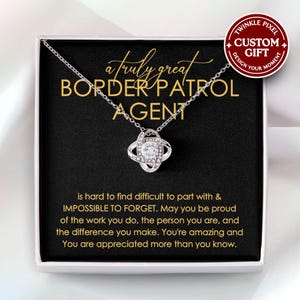 Border Patrol Agent Necklace - Gift for Border Patrol Agent, Border Patrol Agent Jewelry, Appreciation for Border Patrol Agent Retirement