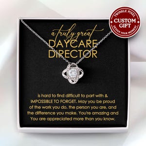 Daycare Director Jewelry - Gift For Childcare Director, Daycare Director Gifts, Day care Director Necklace, Appreciation Retirement Gift