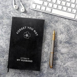 Loss of Husband Leather Journal - Letters to My Husband Keepsake, Customize Husband Remembrance Gift, Personalized Husband Memorial Gift