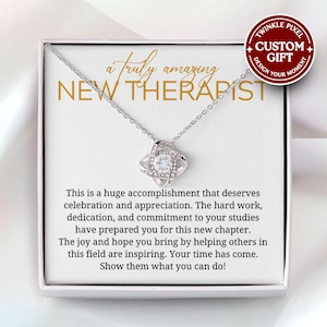 Therapist Graduation Jewelry - Physical Therapist Graduate, New Therapist Necklace, Massage Therapist, DPT Therapist Gift, Mental Health