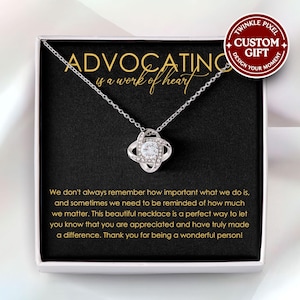Advocating Is A Work Of Heart Jewelry -  Advocate Gifts, Autism Advocate, Disability Advocate, Advocate Appreciation, Thank You Advocate