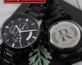 Reloj de propuesta para padrino de boda - Reloj personalizado grabado para padrino de boda, regalo de boda para hombres, regalo para el mejor amigo o padrino de boda