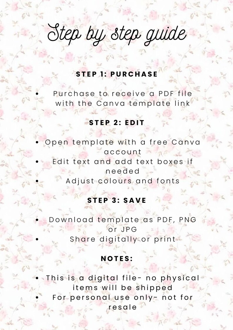 Home Routine Checklist Template: Editable Canva Template (PDF File) - Etsy