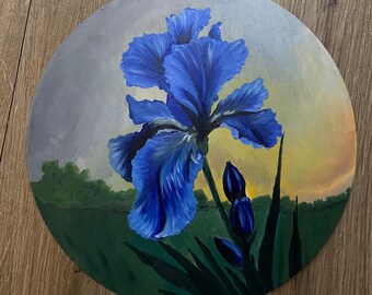 Irises, oil painting, original oil painting, irises oil, Mother’s Day gift, gift for grandma