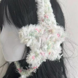 Paraorecchie alla menta / Regalo invernale carino e accogliente / Scaldaorecchie invernali / Regali per lei / Paraorecchie morbidi senza fascia