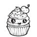 Sweets Printable Coloring Pages Dessert Coloring Digital Download ...