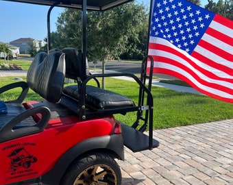 Golf Cart Flag Pole Mount / Quick-Clip Grab Bar Mount for 25–32mm / Skurrrrts Customs