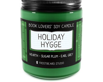Holiday Hygge︱Book Lover Candle︱Book Candle Scent︱Book Inspired Candle︱Literary Candle︱Soy Candle︱Wax Melt︱Scented Candle︱Frostbeard Studio