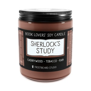 Sherlock's Study︱Book Lover Candle︱Book Candle Scent︱Book Inspired Candle︱Literary Candle︱Soy Candle︱Scented Candle︱Frostbeard