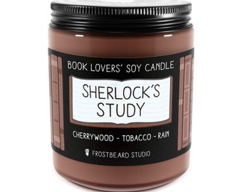 Sherlock's Study︱Book Lover Candle︱Book Candle Scent︱Book Inspired Candle︱Literary Candle︱Soy Candle︱Wax Melt︱Scented Candle︱Frostbeard