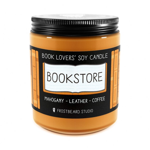 Bookstore︱Book Lover Candle︱Book Candle Scent︱Book Inspired Candle︱Literary Candle︱Soy Candle︱Scented Candle︱Frostbeard Studio