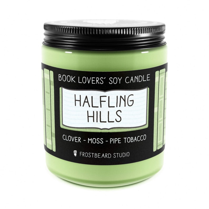 Halfling Hills - 8 oz Jar - Book Lovers Soy Candle - Frostbeard Studio