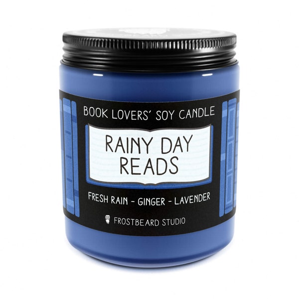 Rainy Day Reads︱Book Lover Candle︱Book Candle Scent︱Book Inspired Candle︱Literary Candle︱Soy Candle︱Scented Candle︱Frostbeard