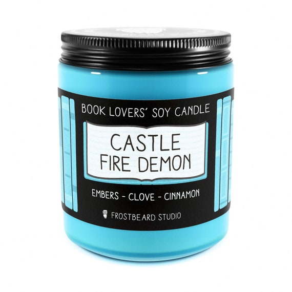 Castle Fire Demon︱Book Lover Candle︱Book Candle Scent︱Book Inspired Candle︱Literary Candle︱Scented Soy Candle︱Wax Melt︱Frostbeard Studio