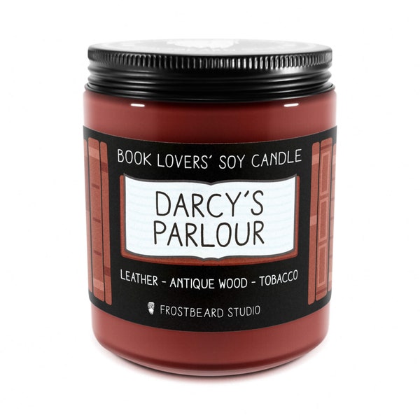 Darcy's Parlour︱Book Lover Candle︱Book Candle Scent︱Book Inspired Candle︱Literary Candle︱Scented Soy Candle︱Frostbeard Studio