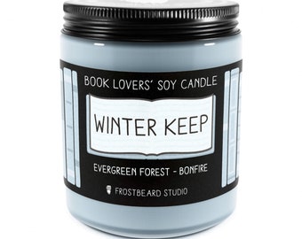 Winter Keep︱Book Lover Candle︱Book Candle Scent︱Book Inspired Candle︱Literary Candle︱Soy Candle︱Wax Melt︱Scented Candle︱Frostbeard Studio