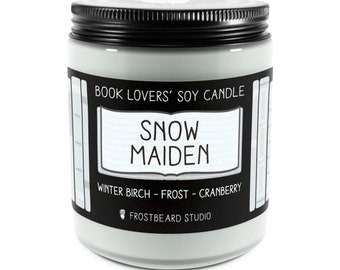 Snow Maiden︱Book Lover Candle︱Book Candle Scent︱Book Inspired Candle︱Literary Candle︱Soy Candle︱Wax Melt︱Scented Candle︱Frostbeard