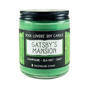 Gatsby's MansionBook Lover CandleBook Candle ScentBook Inspired CandleLiterary CandleSoy CandleWax MeltScented CandleFrostbeard image 1