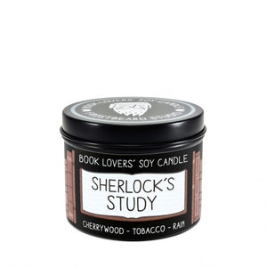 Sherlock's Study - 4 oz Tin - Book Lovers' Soy Candle - Frostbeard Studio