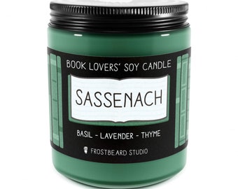 Sassenach︱Book Lover Candle︱Book Candle Scent︱Book Inspired Candle︱Literary Candle︱Soy Candle︱Wax Melt︱Scented Candle︱Frostbeard Studio