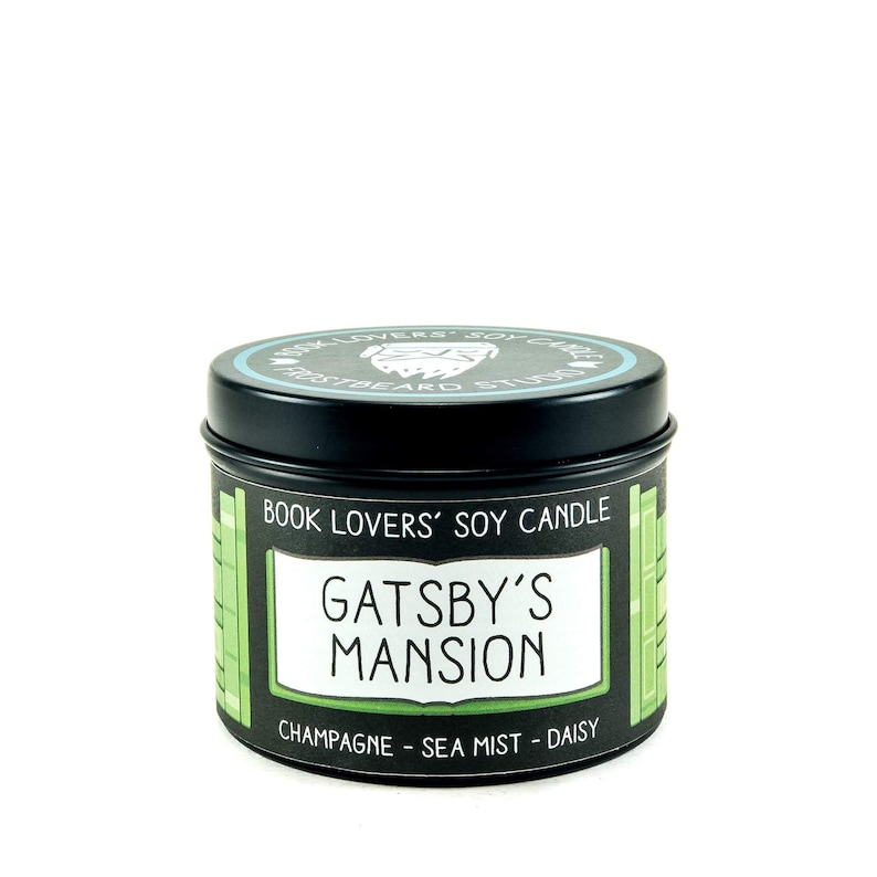 Gatsby's MansionBook Lover CandleBook Candle ScentBook Inspired CandleLiterary CandleSoy CandleWax MeltScented CandleFrostbeard 4 oz Tin
