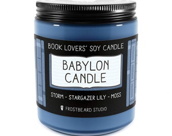 Babylon Candle︱Book Lover Candle︱Book Candle Scent︱Book Inspired Candle︱Literary Candle︱Soy Candle︱Wax Melt︱Scented Candle︱Frostbeard Studio