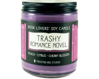 Trashy Romance Novel︱Book Lover Candle︱Book Candle Scent︱Book Inspired Candle︱Literary Candle︱Soy Candle︱Wax Melt︱Scented Candle︱Frostbeard