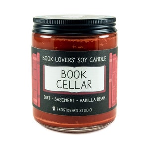 Book Cellar︱Book Lover Candle︱Book Candle Scent︱Book Inspired Candle︱Literary Candle︱Soy Candle︱Wax Melt︱Scented Candle︱Frostbeard Studio