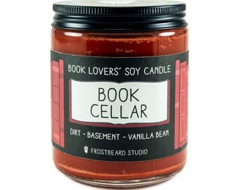 Book Cellar︱Book Lover Candle︱Book Candle Scent︱Book Inspired Candle︱Literary Candle︱Soy Candle︱Wax Melt︱Scented Candle︱Frostbeard Studio