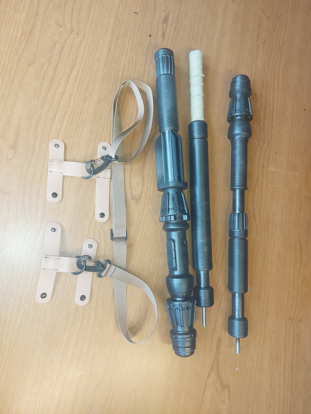 Rey Staff 3-part Premium Prop With Strap - Etsy