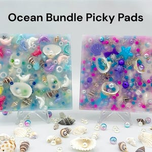 X-Large Mermaid Picky Pad fidget OCD-ADHD-Anxiety relief -Trichotillomania-Skin Picking-Repetitive Behavior-DIY jewelry kit!