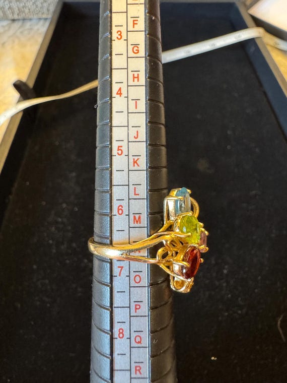 10k multi-stone statement ring. - image 3