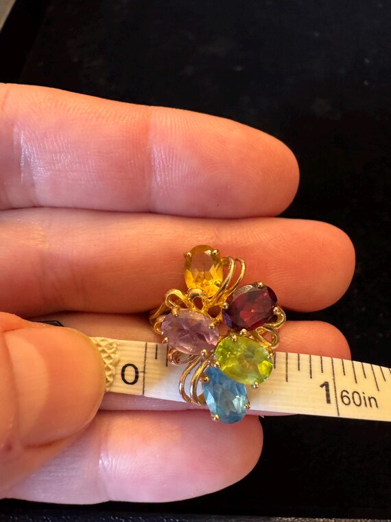 10k multi-stone statement ring. - image 6