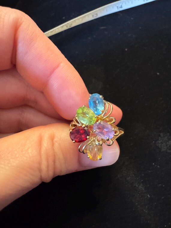 10k multi-stone statement ring. - image 4