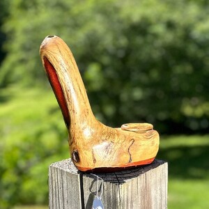 hickory tobacco pipe Buescher's PipeTray in Hickory Wood