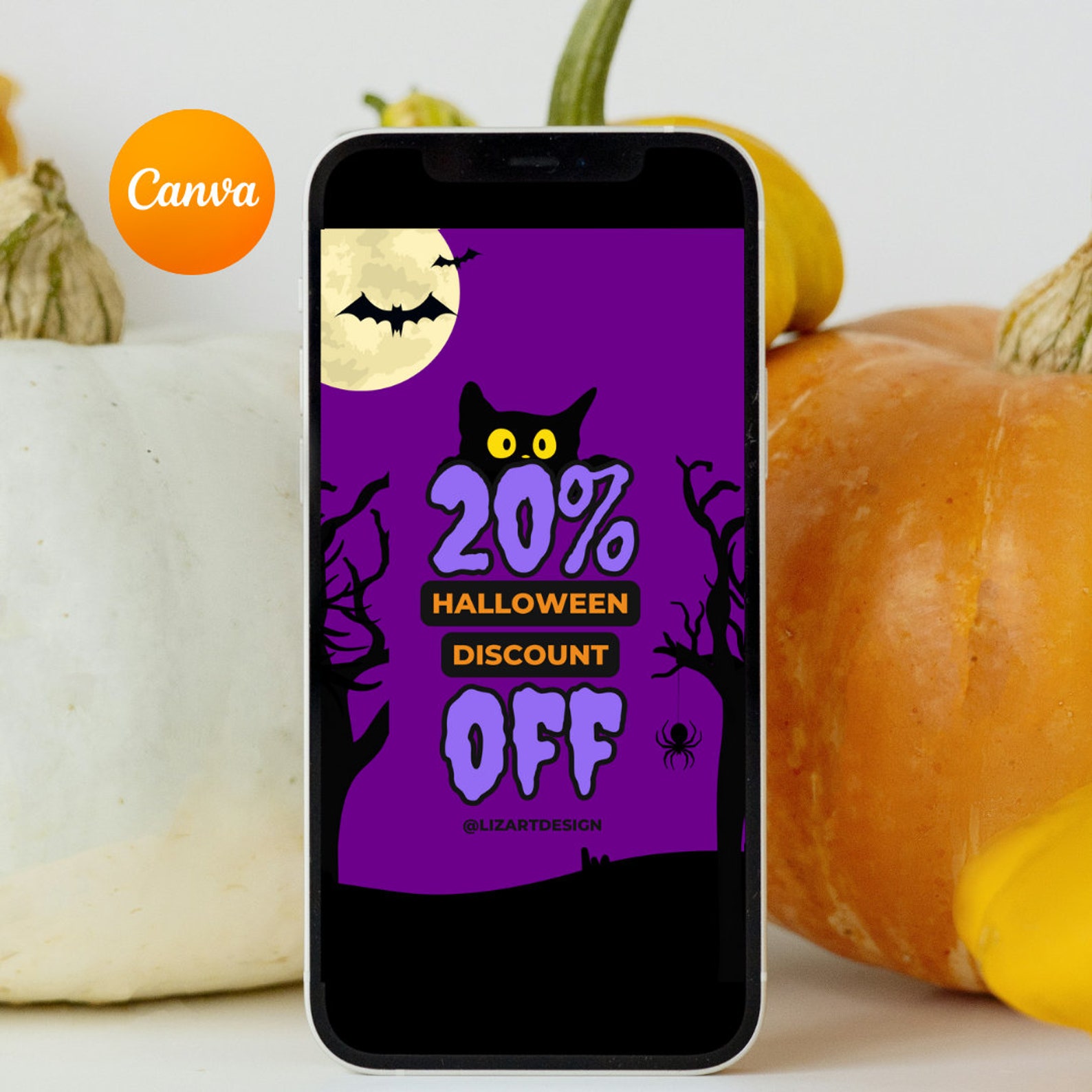 Discount Promo for Halloween/ Halloween Post Instagram/ Post Instagram