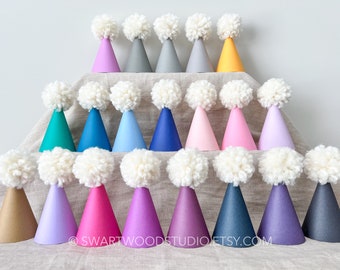 Pom Party Hat - Outerspace Rainbow Collection