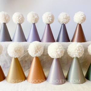 Pom Party Hat - Misty Rainbow Collection