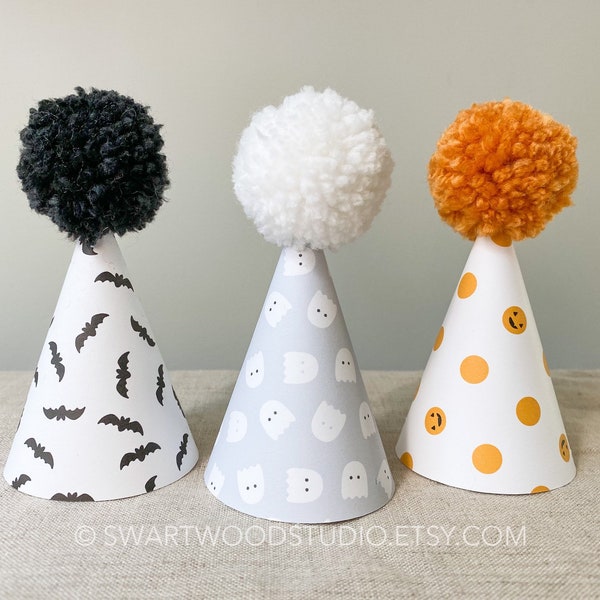 Pom Party Hat - October Halloween Collection