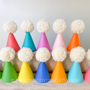 Pom Party Hat Bright Rainbow Collection image 4