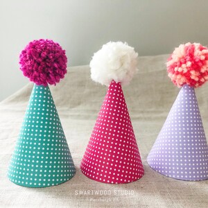 Pom Party Hat Mini Dot Collection - Etsy