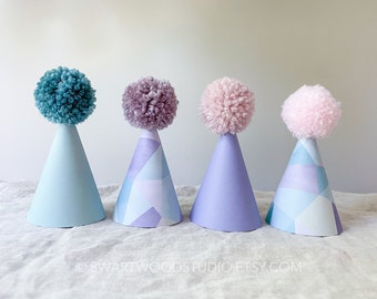 Pom Party Hat - Pastel Unicorn Collection