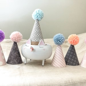 Pom Party Hat - Soft Rose Collection
