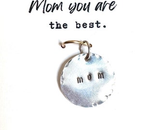 Mother's Day Pendants - 14kt Gold-Filled or Argentium Silver - Hypoallergenic Charms - Gift for Mom, Sister, Bonus Mom, Grandma, Best Friend