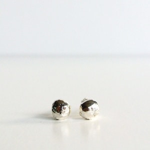 Sterling Silver Pebble Earrings | Pebble Ball Stud Earrings | Minimalist Earrings | Minimalist Jewelry | Dainty Earrings | Earrings Gifts