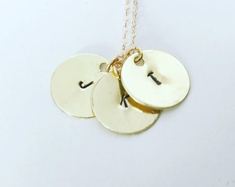 SINGLE DISC PENDANT - 14kt Gold Filled or Argentium Silver | Nickel Free | Hypoallergenic