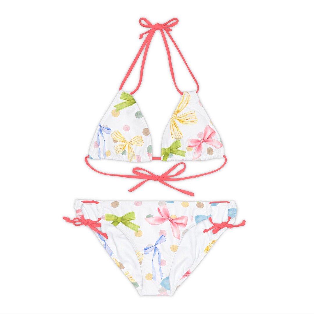 Rainbow Bows Frilled Swimsuit