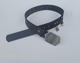 Cinturón Jedi de cuero hecho a mano, cosplay de Luke Skywalker ROTJ, clip de sable