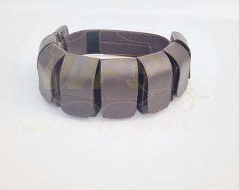 Cinturón de cuero de Boba Fett: Cosplay de Star Wars del Mandaloriano, talla para adulto