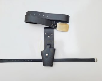 Cinturón y funda de cuero Phaser de Star Trek, funda para armas de disfraz de cosplay de la temporada 3